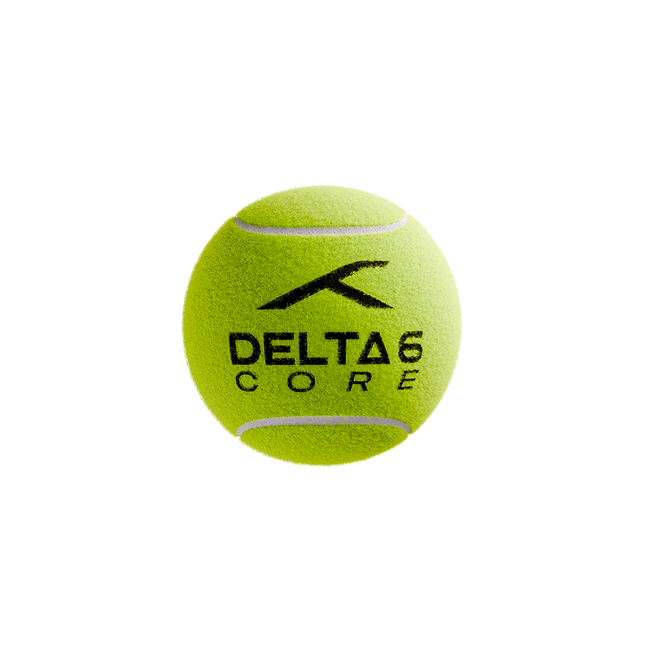Delta 6 Core Cricket Tennis Balls (Pack of 6/Yellow)