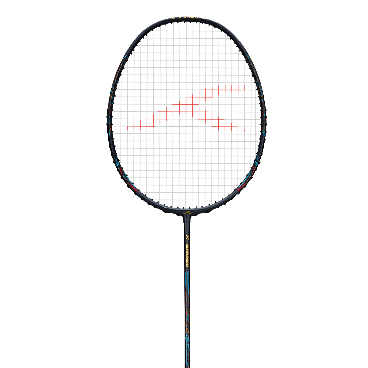 Hundred X-Warrior Dark Grey Strung Badminton Racket