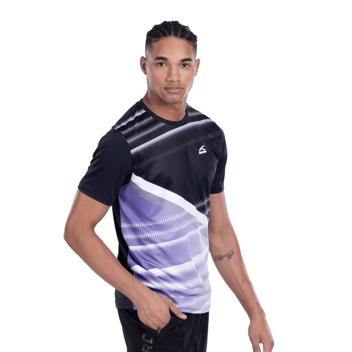 Zig-Flow T-Shirt-BLACK