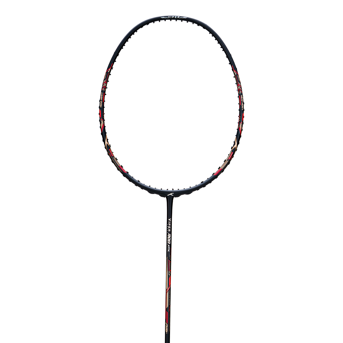 Viper 900 Attack Badminton Racket (Red/Black)