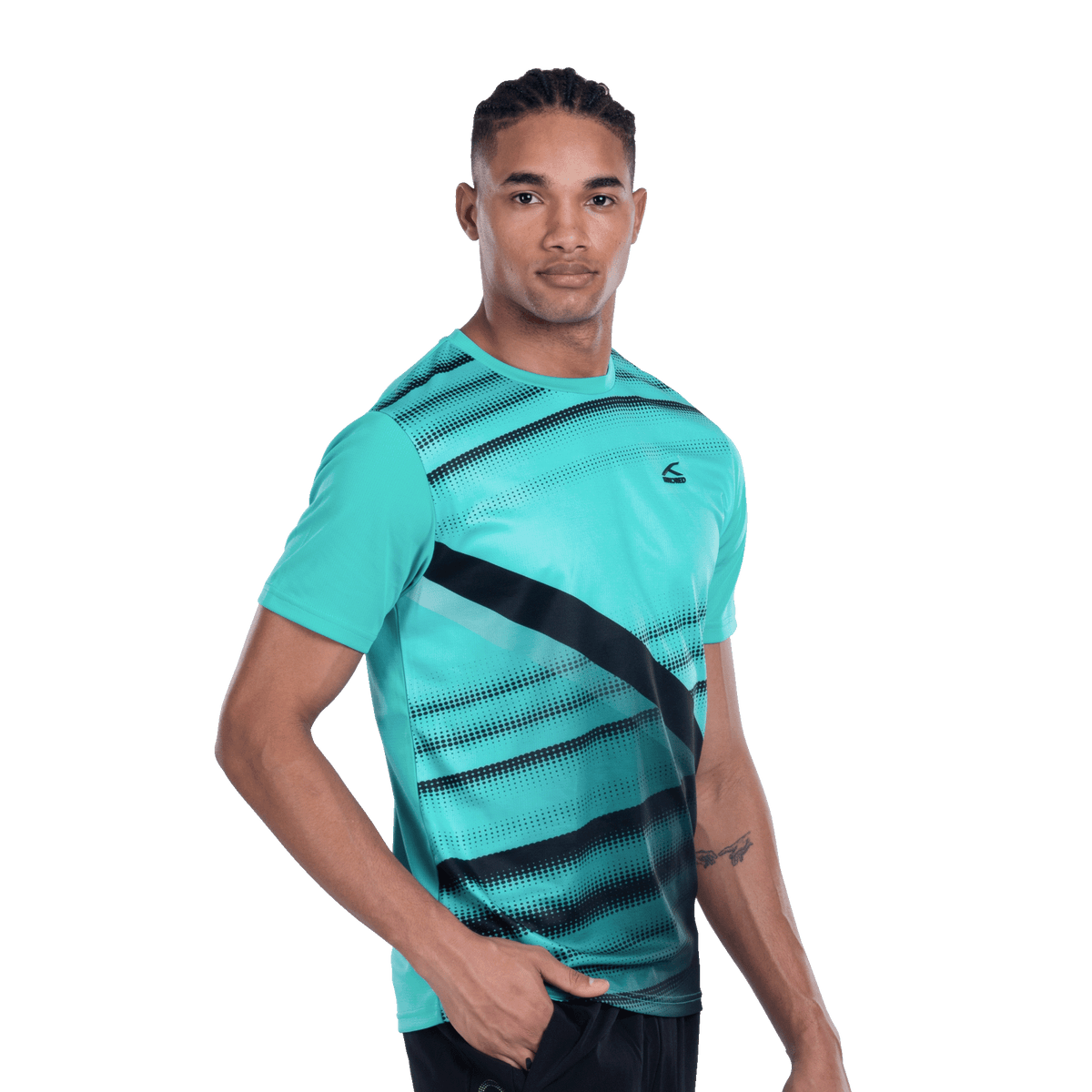 Zig-Flow T-Shirt-CERAMIC GREEN