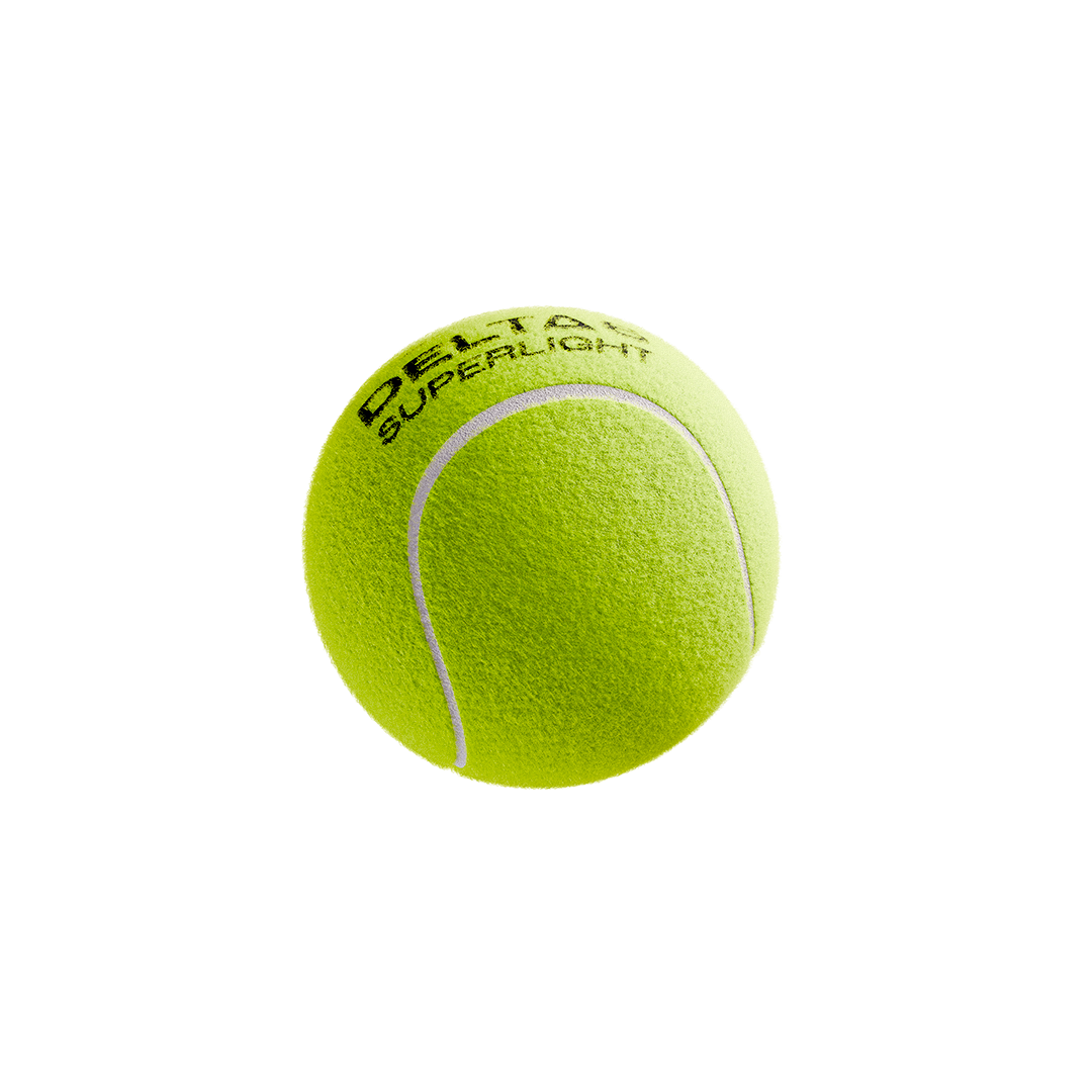 Single Delta 6 SuperLight Cricket Tennis Balls (Pack of 6/Yellow)