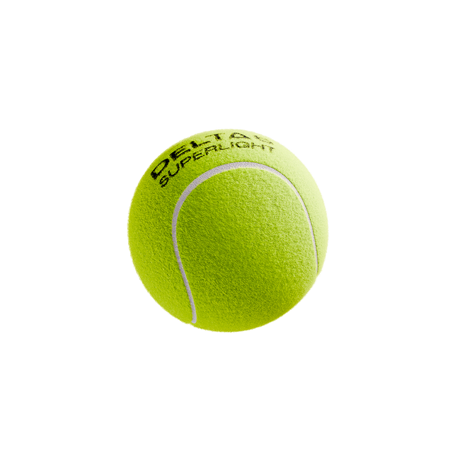 Single Delta 6 SuperLight Cricket Tennis Balls (Pack of 6/Yellow)