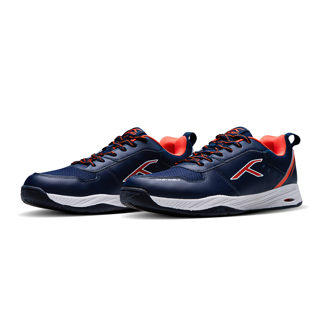 Court Shield-Navy/Orange/White