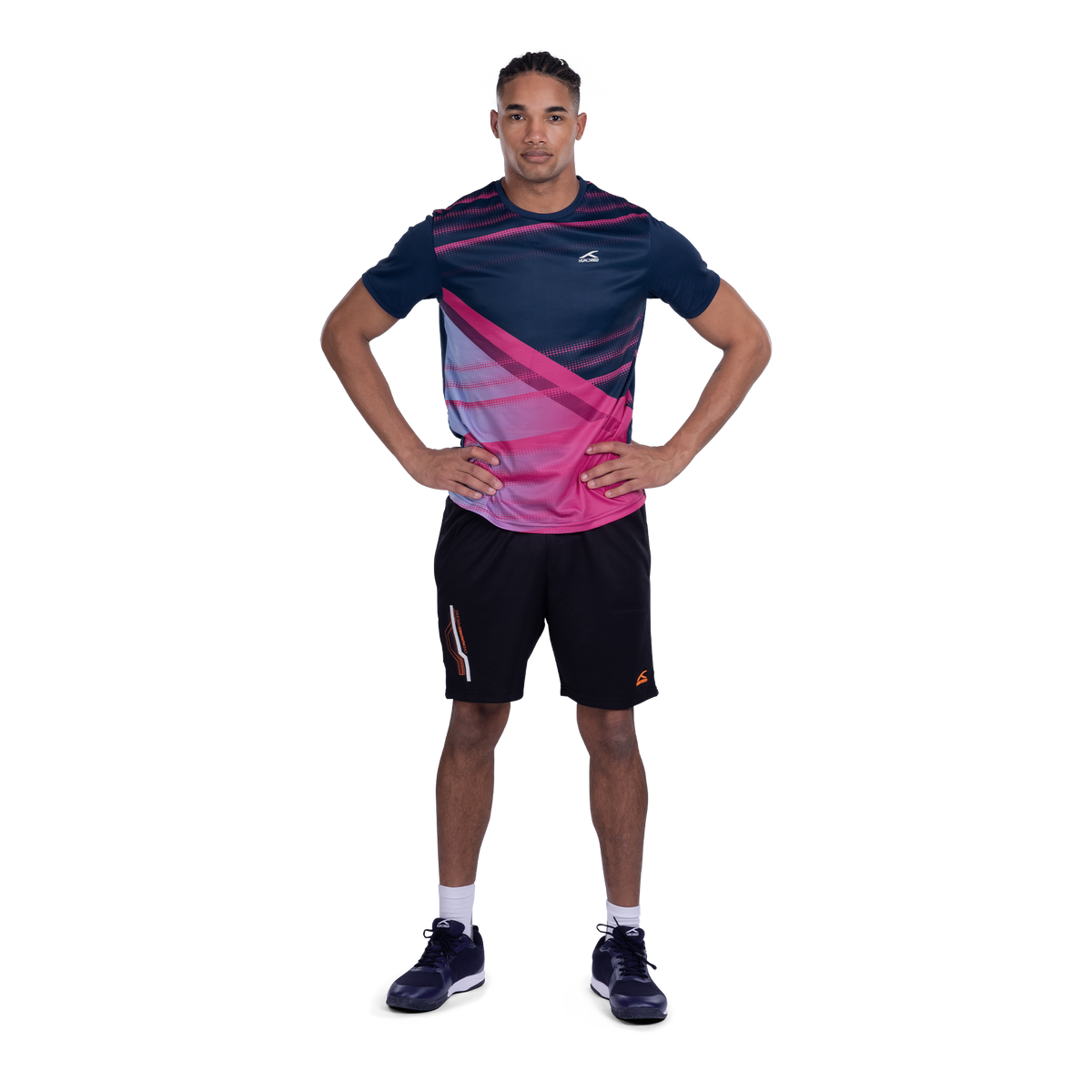 Zig-Flow T-Shirt-NAVY