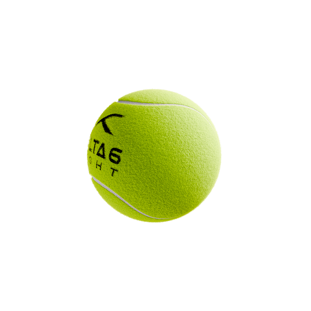 Delta 6 Light Cricket Tennis Balls (Pack of 6/Yellow)