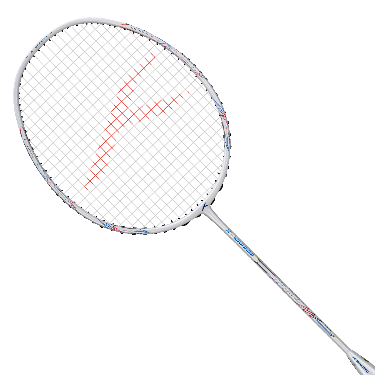 Hundred X-Warrior Badminton Racket (White)