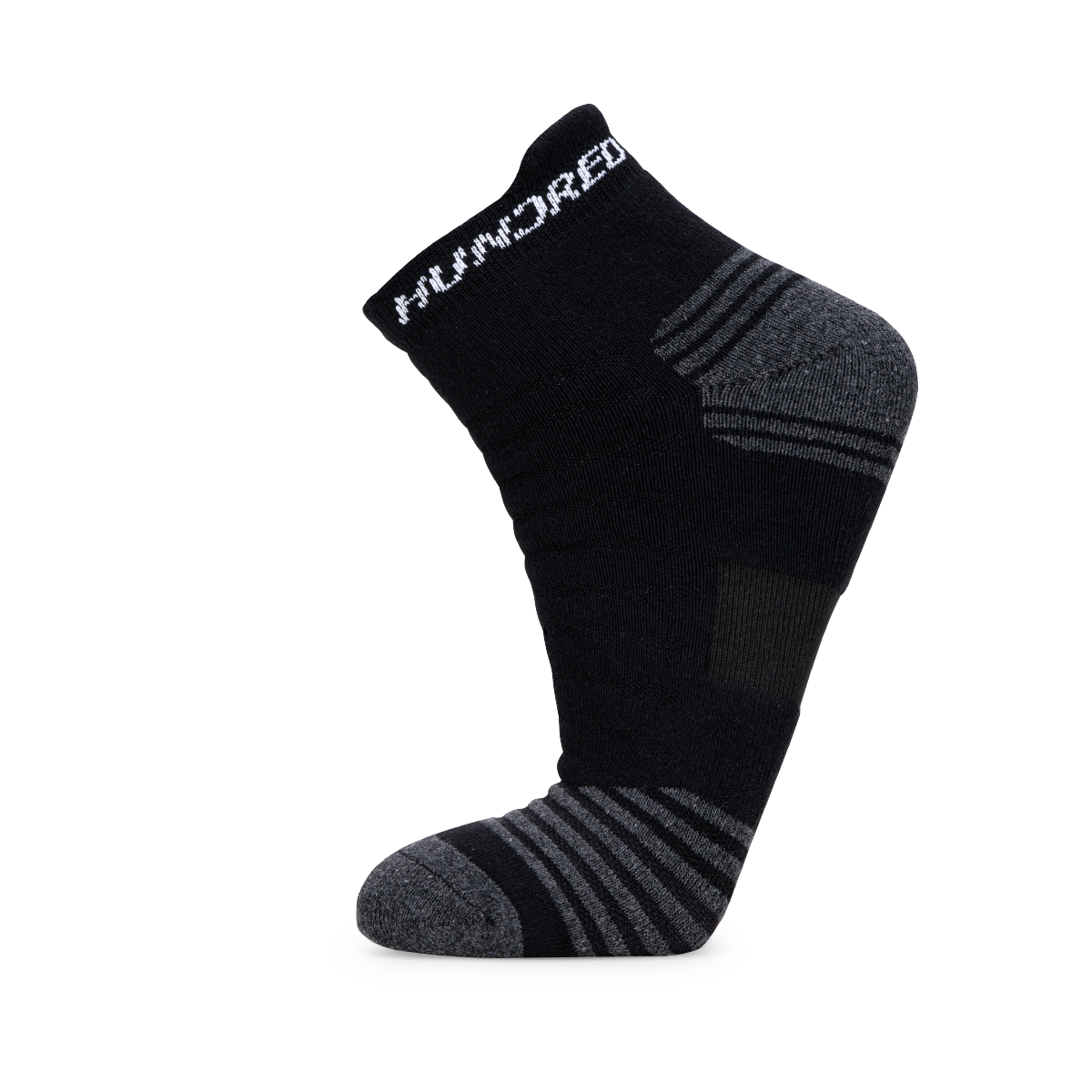 Arch Band Ankle Length Performance Sports Socks_Black