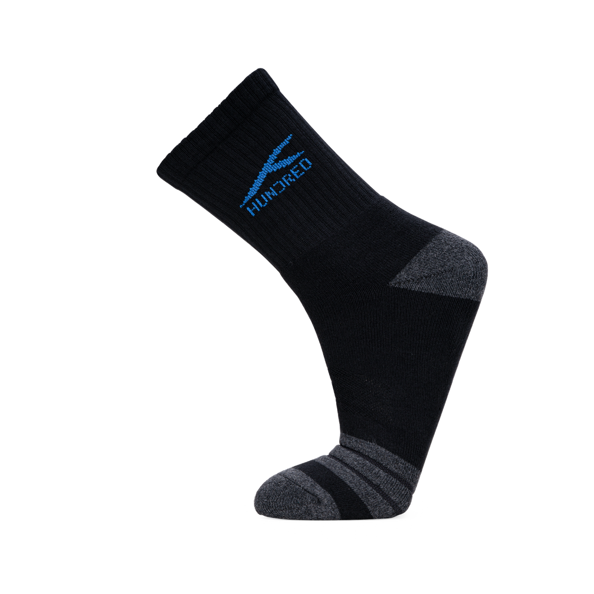 Signature Logo High Quarter Length Performance Sports Socks_Black