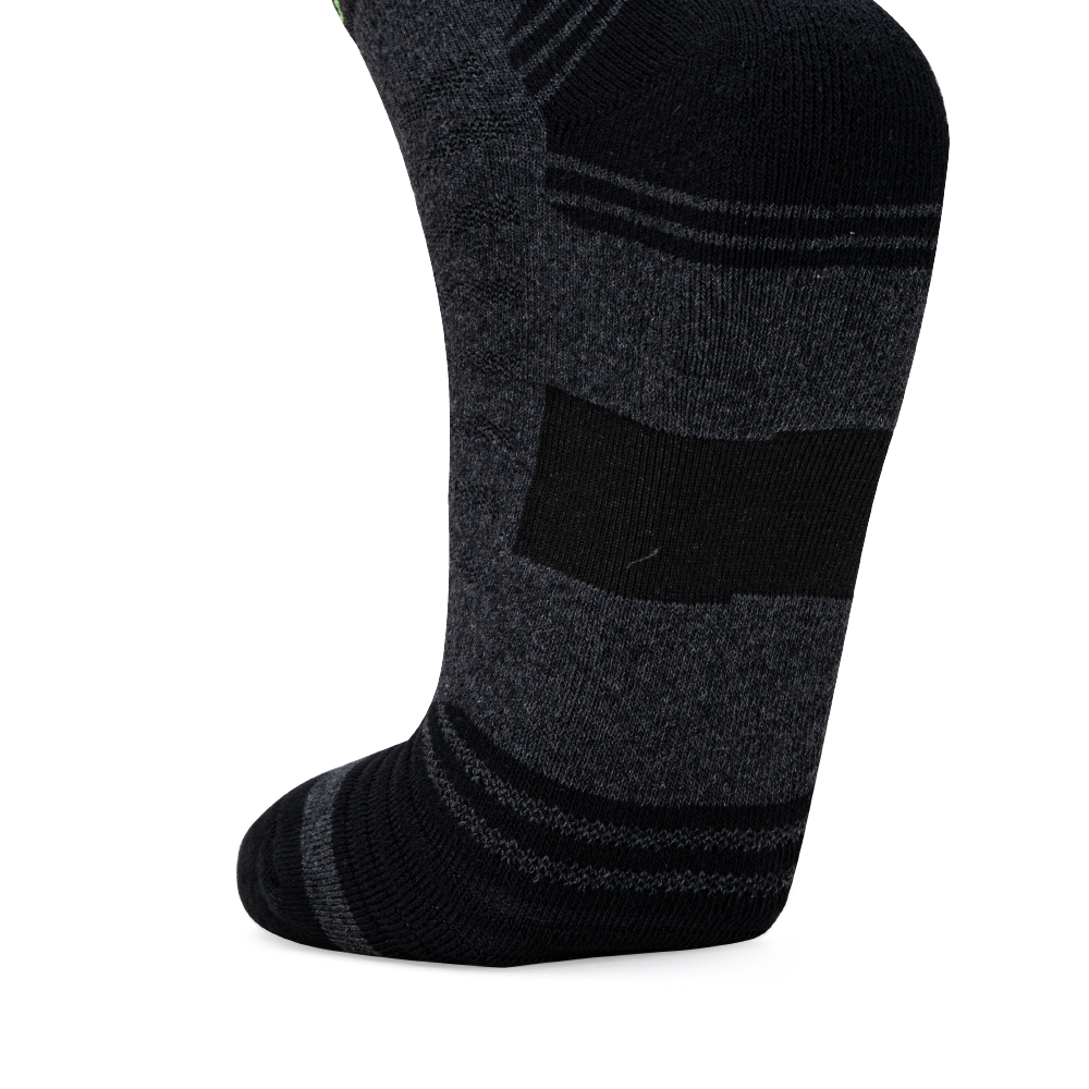 Arch Band Ankle Length Performance Sports Socks_Dark Grey