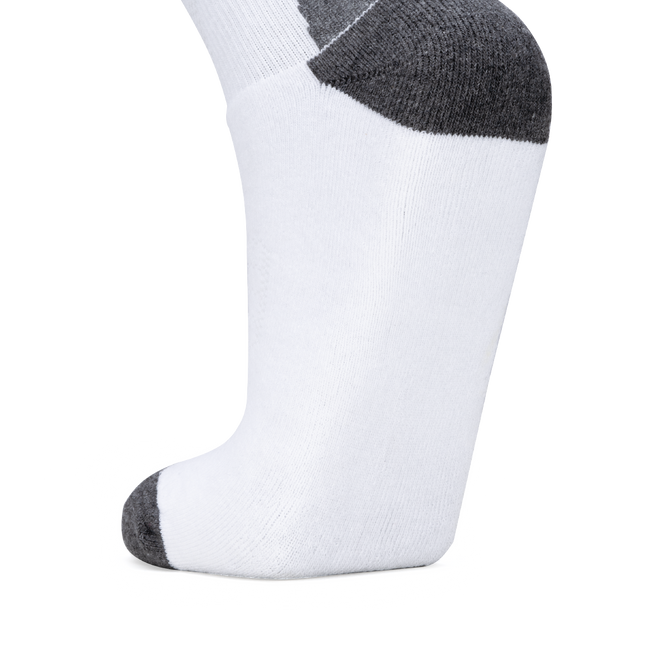 Ace High Quarter Length Performance Sports Socks_White