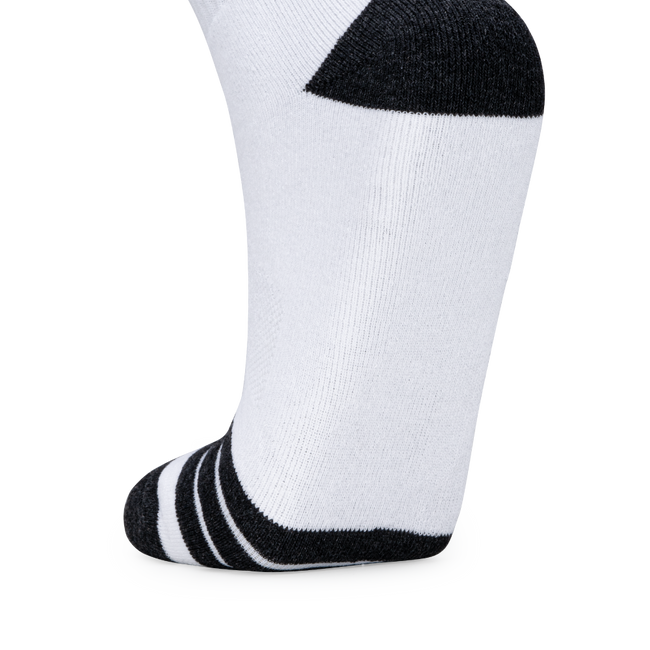 Signature Logo High Quarter Length Performance Sports Socks_White