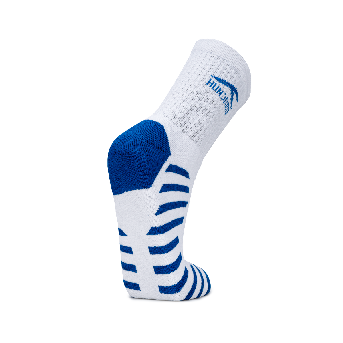Stripe Quarter Length Performance Sports Socks_White