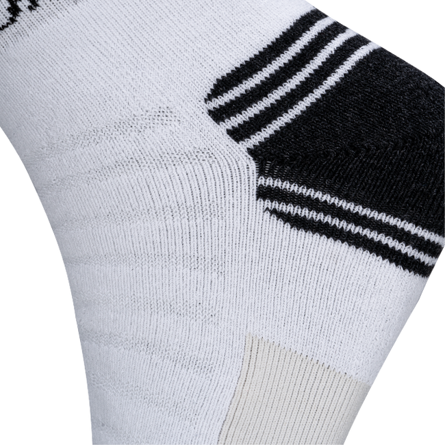 Arch Band Ankle Length Performance Sports Socks_White