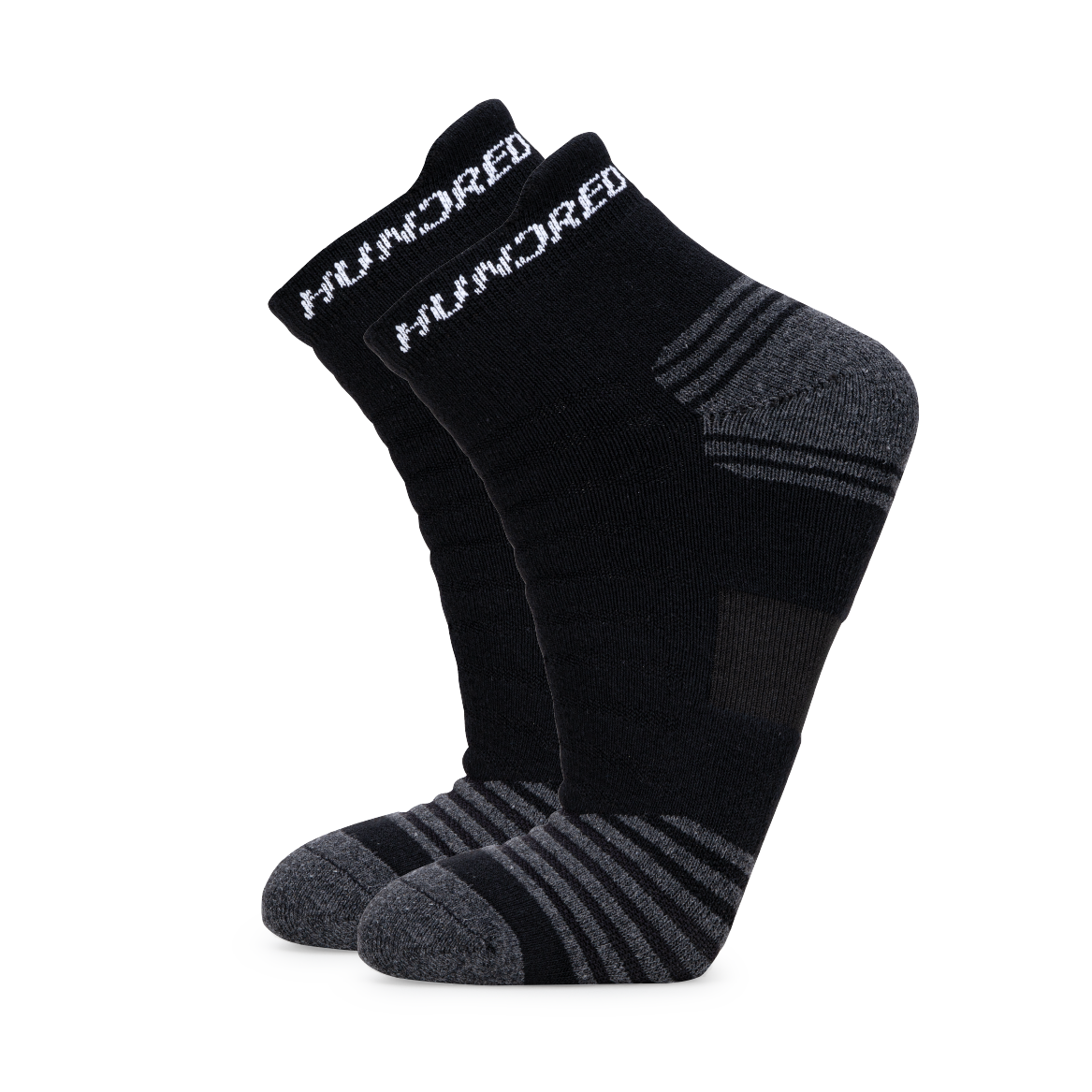 Arch Band Ankle Length Performance Sports Socks_Black