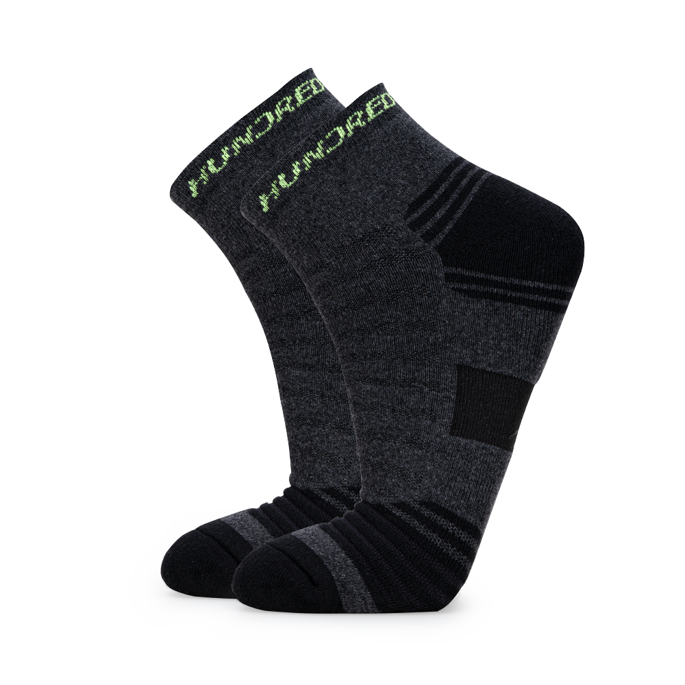 Arch Band Ankle Length Performance Sports Socks_Dark Grey