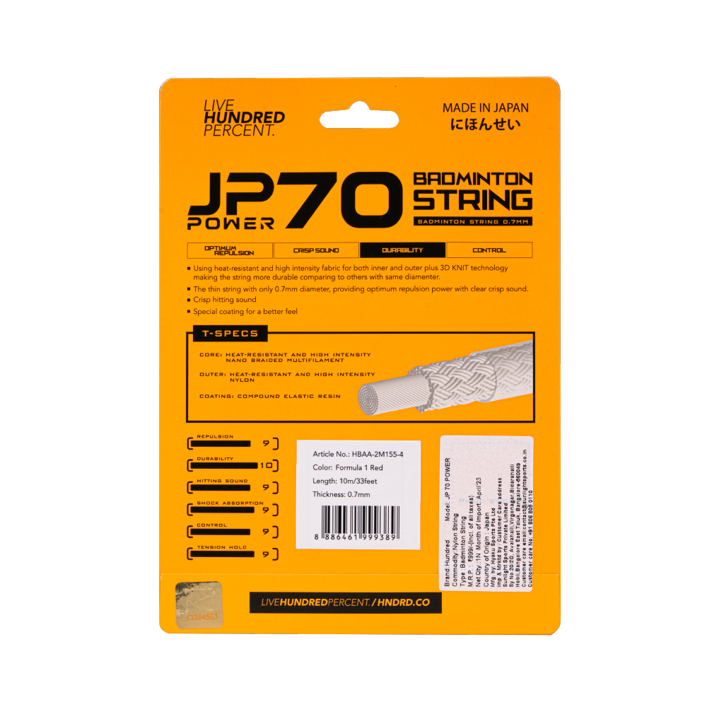 JP 70 POWER- FORMULA 1 RED