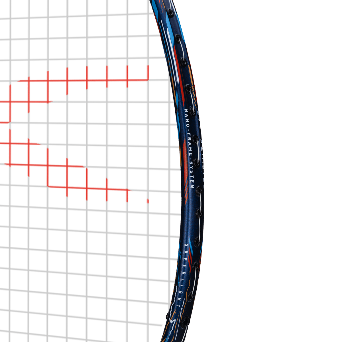 Hundred SuperStorm Strung Badminton Racket (Navy)
