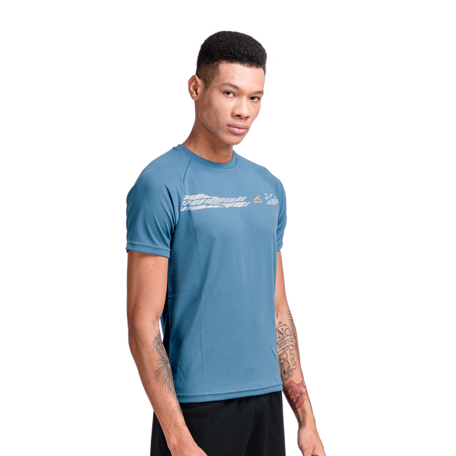 Scrape T-Shirt-Ash Blue