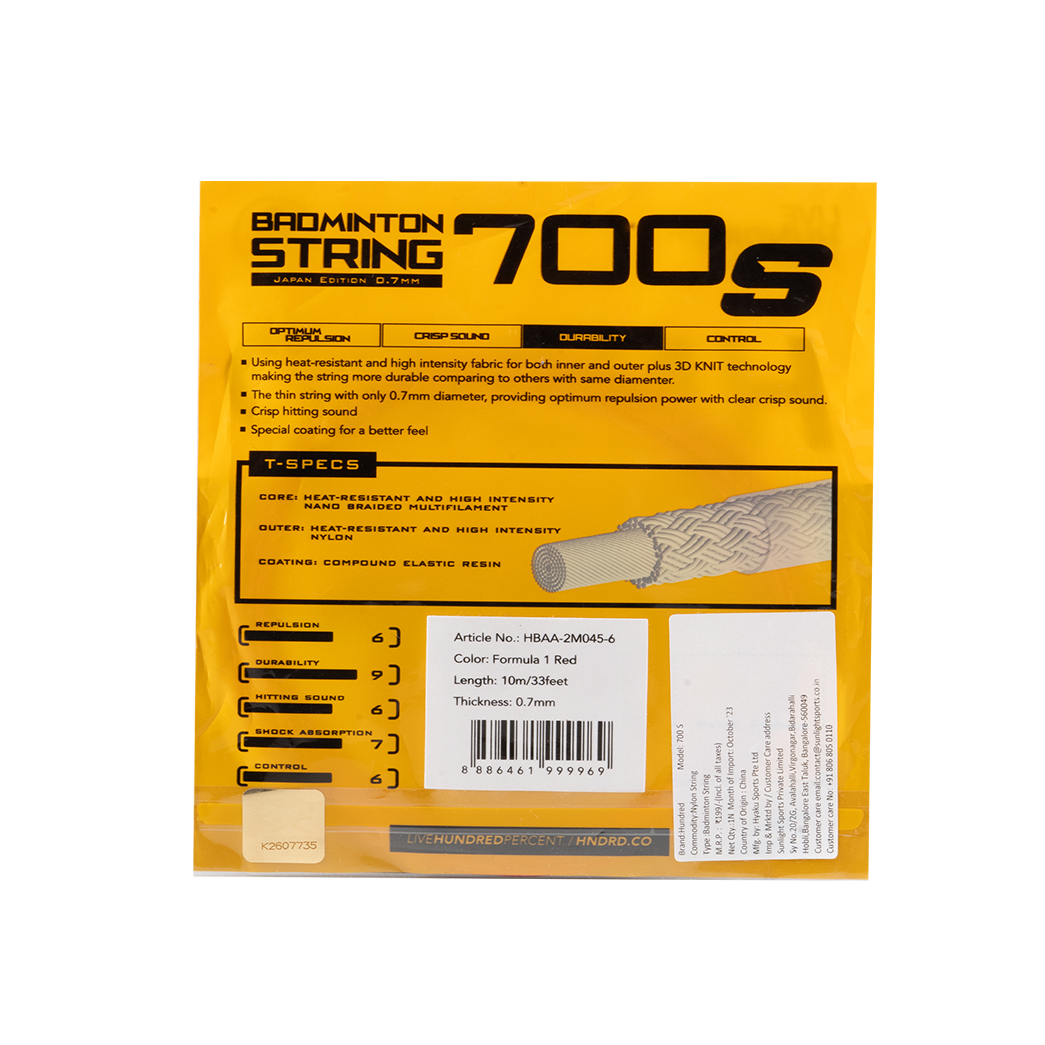 700 S String : formula-i-red