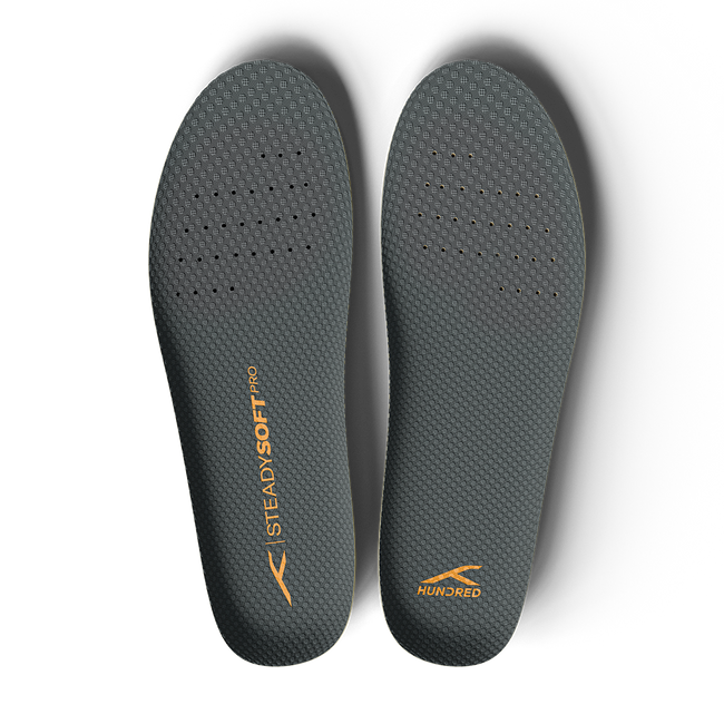 Steady Soft Pro Insole (Dark Grey & Orange)