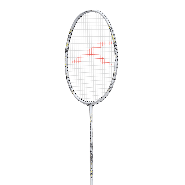 Hundred MegaForce White Strung Badminton Racket