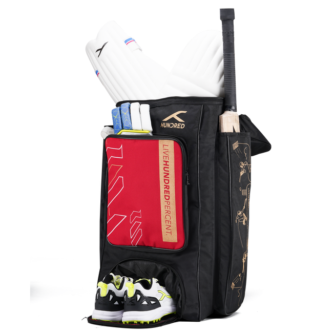 Aspire Cricket Kitbag (Black/Red)