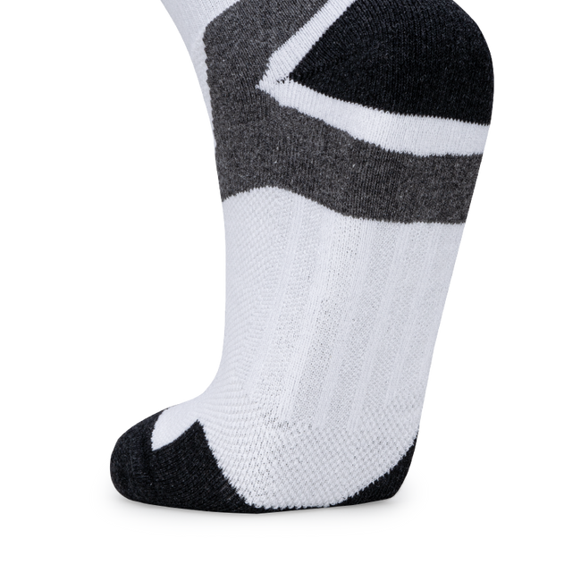 Court Quarter Length Performance Sports Socks_White