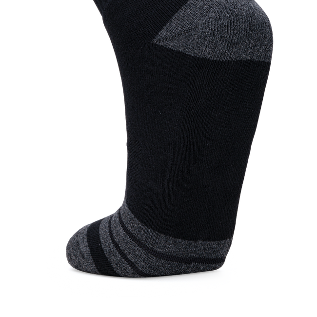 Signature Logo High Quarter Length Performance Sports Socks_Black