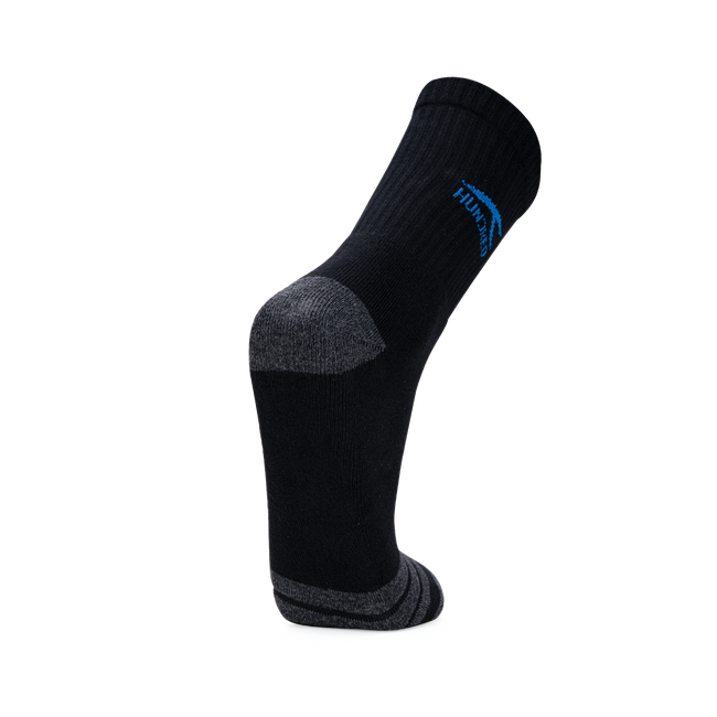 Signature Logo High Quarter Length Performance Sports Socks_Black