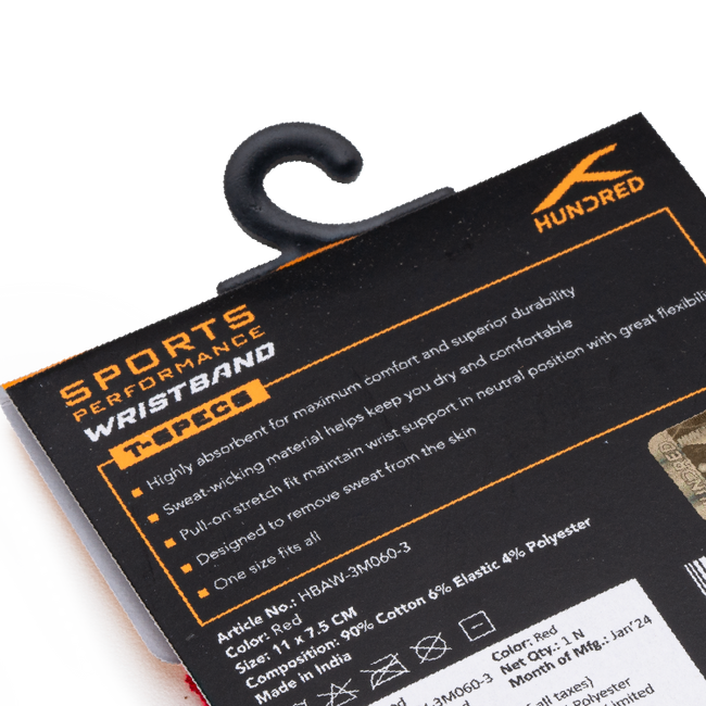 Solid Tone Wristband-Red