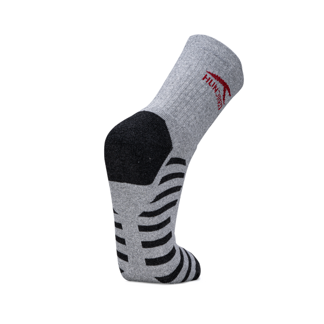Stripe Quarter Length Performance Sports Socks_Light Grey