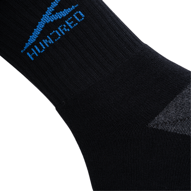 Signature Logo High Quarter Length Performance Sports Socks_Black