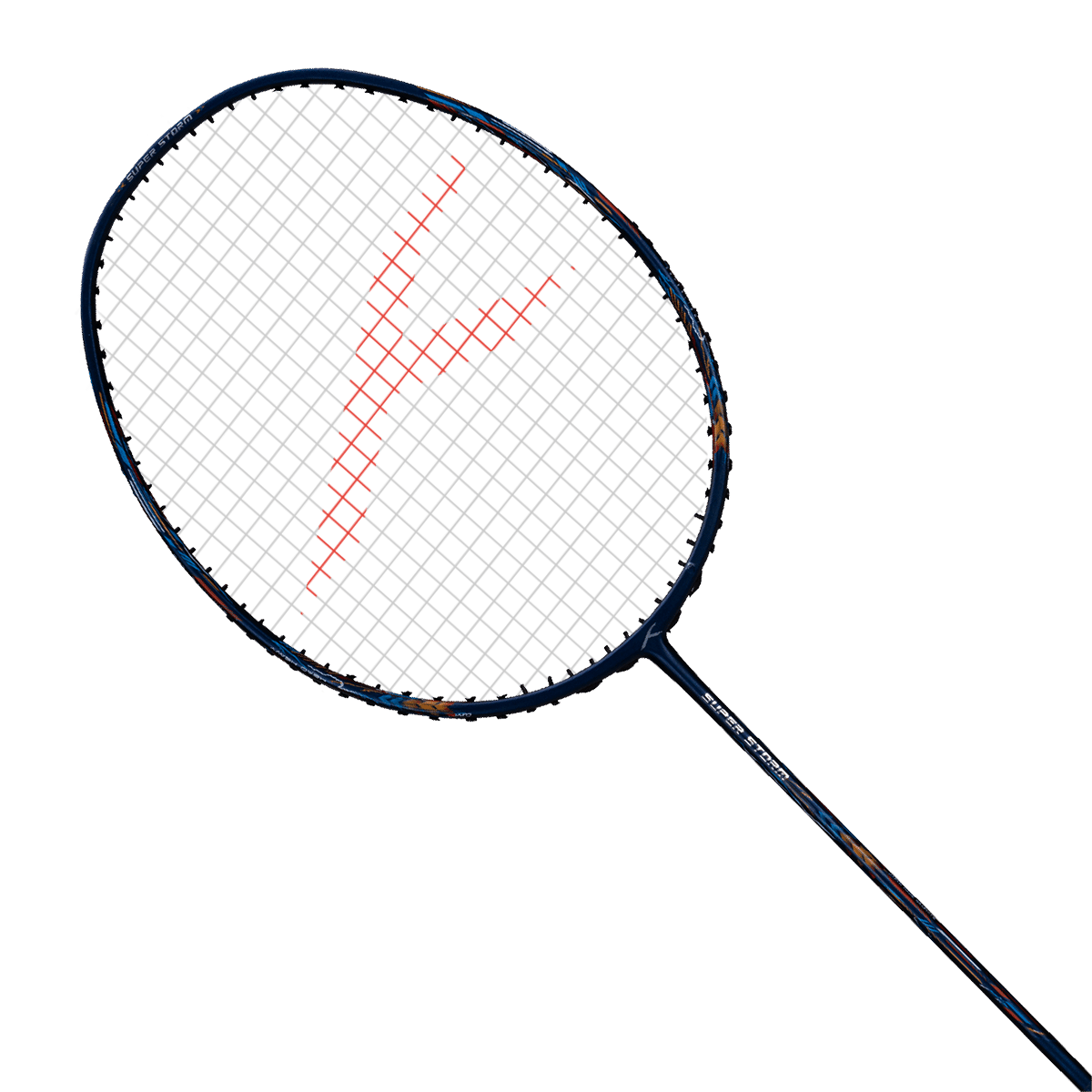 Hundred SuperStorm Strung Badminton Racket (Navy)